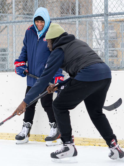 Habs in the community with Nos Jeunes à Coeur