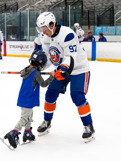 PHOTOS: Isles Prospects Skate With Kids From Special Olympics New York