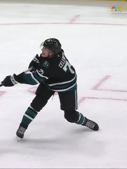 NSH@SJS: Celebrini scores goal against Justus Annunen