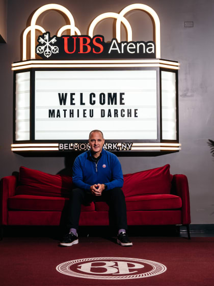 PHOTOS: Mathieu Darche at the Islanders Offices and UBS Arena