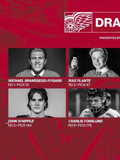 Red Wings select seven players on second day of 2024 NHL Entry Draft 