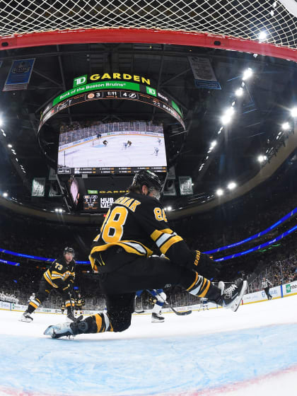 David Pastrňák zářil jako bek i gólman