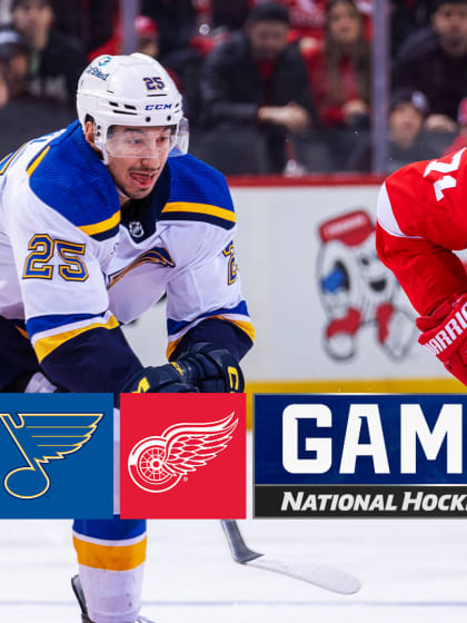 St Louis Blues Detroit Red Wings game recap February 24
