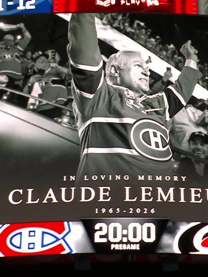Claude Lemieux honored Canadiens Hurricanes