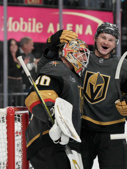 Carl Lindboms första seger i NHL