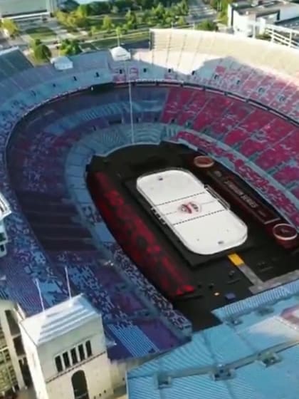 Blue Jackets Ohio State ice Stadium Series