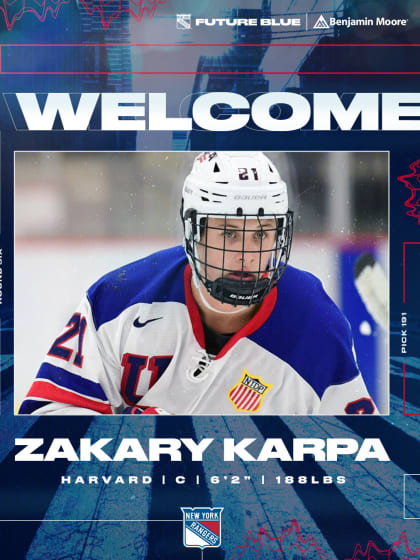 NYR Draft Karpa Player Card