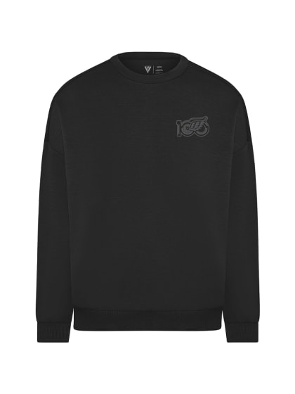 DET Centennial Merch Black Crew