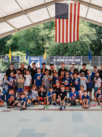 PHOTOS: Pageau at Dek Hockey in Massapequa