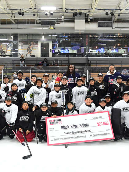 NHL player inclusion coalition presents grant to Los Angeles Kings youth development program