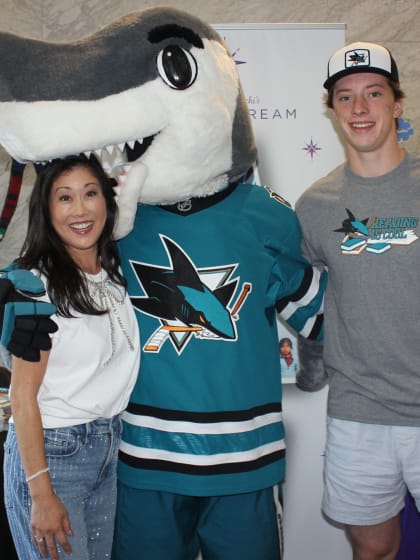 Sharks Forward Collin Graf Attends Kristi Yamaguchi's Always Dream 3rd Annual Literacy Festival 