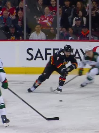 Huberdeau bat Gustavsson du revers