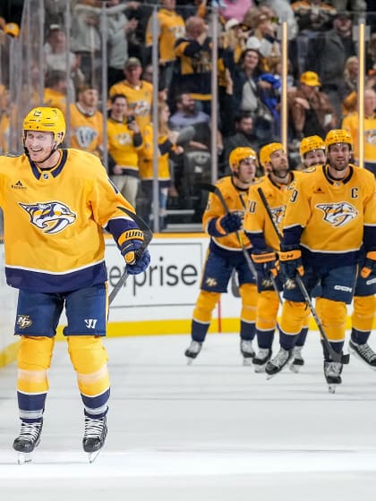 Säsongens första mål för Predators Gustav Nyquist