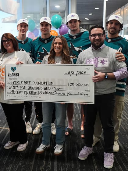 Sharks Foundation & Kaiser Permanente award $25,000 grant to Kids and Art Foundation