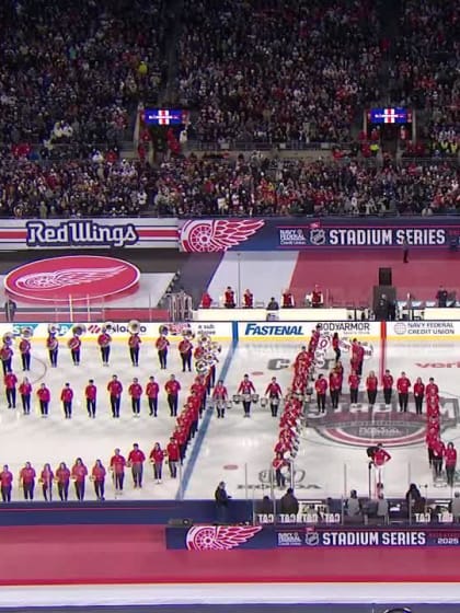 Ohio State Band script NHL Stadium Series