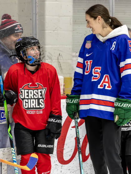 Megan Keller Jersey Girls Hockey Club Visit