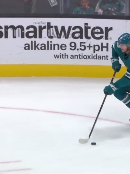 COL@SJS: Celebrini scores goal against Mackenzie Blackwood