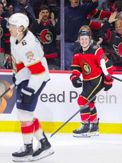 Fabian Zetterlund tvåmålsskytt när Senators slog Panthers