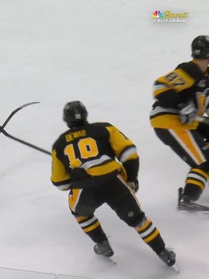 SJS@PIT: Celebrini scores goal against Arturs Silovs