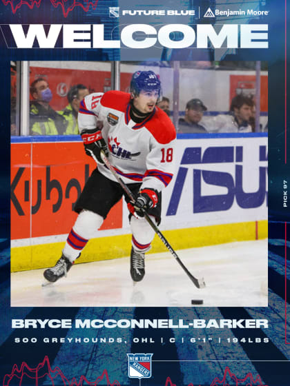 NYR Draft Bryce Player Card