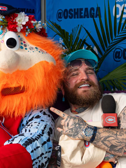 Youppi! visits OSHEAGA