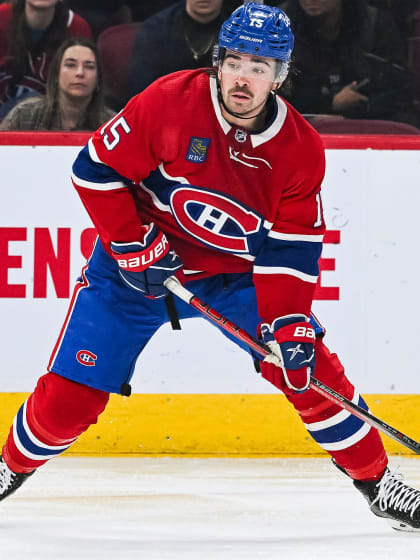 Montreal Canadiens Alex Newhook injury status high ankle sprain