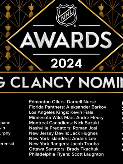 NHL announces 32 nominees for King Clancy Trophy