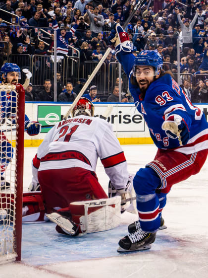 New York Rangers Mika Zibanejad on scoring roll in NHL playoffs