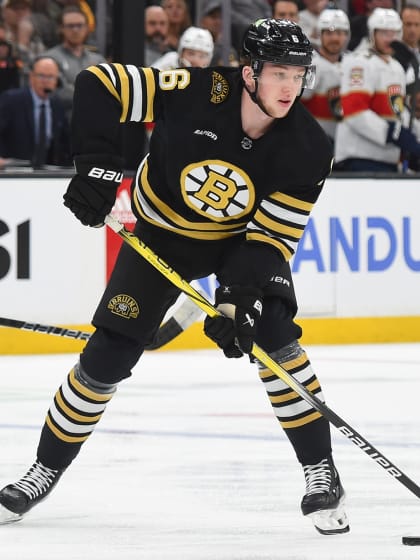 Mason Lohrei brings offense to Boston Bruins in NHL playoffs