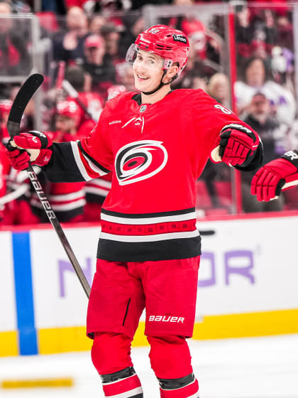 Martin Necas becoming home run hitter for Carolina Hurricanes