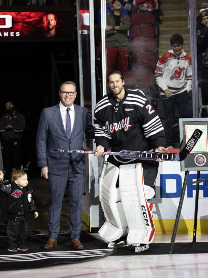 Markstrom's 500th Game Ceremony