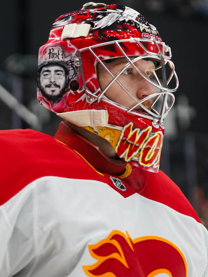 Unmasked Dustin Wolf of Calgary Flames impressing as undersized goalie