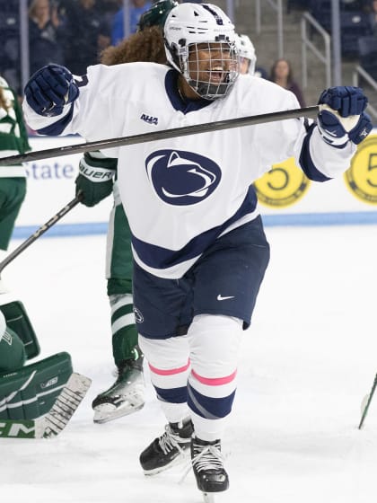 Color of Hockey: Katelyn Roberts on a roll for Penn State women hockey team