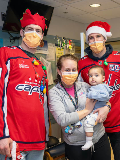 Washington Capitals holiday hospital visit