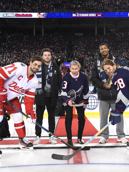 Ohio State football puck drop NHL stadium series