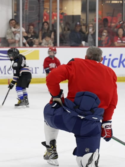 Washington Capitals skate with their kids before Eastern First Round Game 1