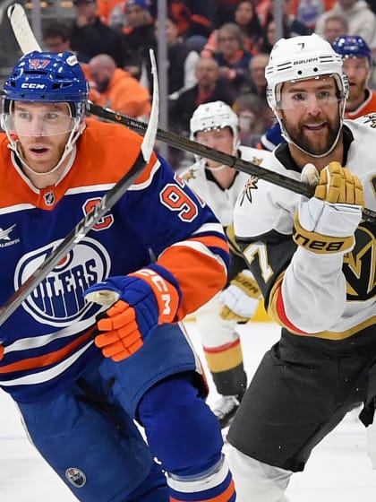 EDGE stats for Golden Knights Oilers playoff series