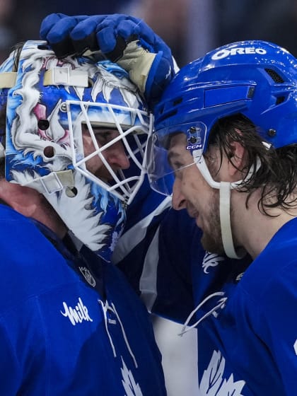 Joseph Woll steps up for Toronto Maple Leafs in game one win