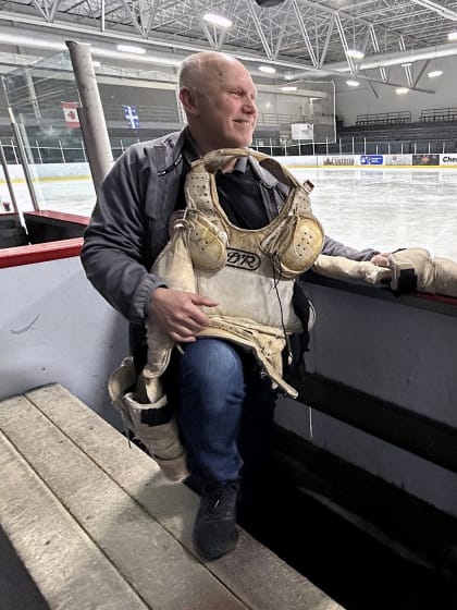 Richard Sevigny retired NHL goalie puts in many miles to give back