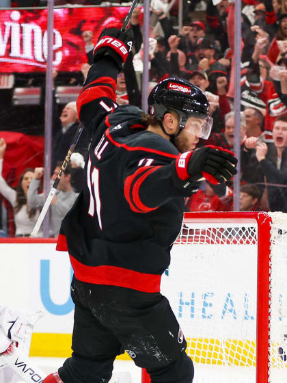 Taylor Hall winning goal has Carolina Hurricanes on verge of Eastern Conference Final