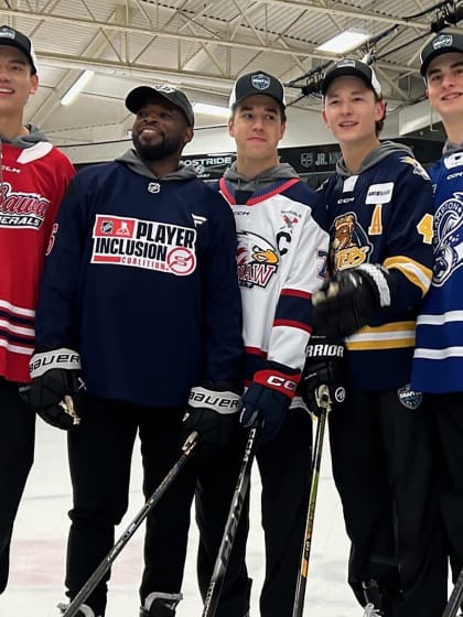 NHL Draft Top Prospect Youth Hockey Clinic big hit