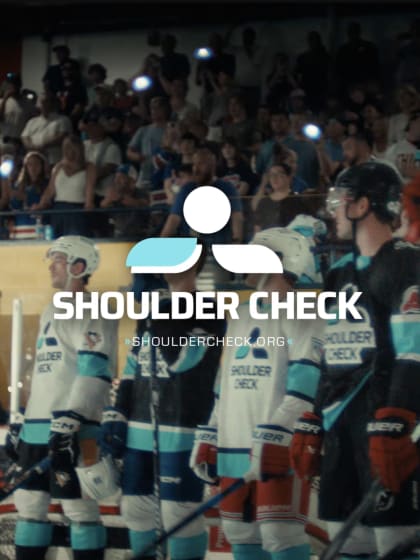 Chris Kreider Matt Rempe sing for Shoulder Check Mental Health Day