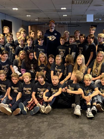 Filip Forsberg enjoys Global Series 'special moment' with kids from hometown team