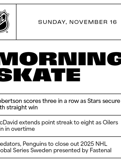 Morning Skate: Global Series kicks off Sunday slate