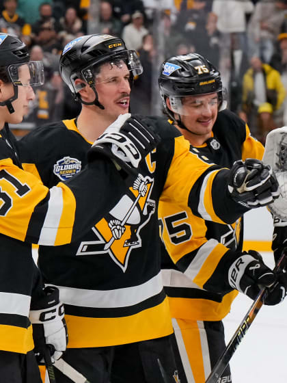 Pittsburgh Penguins boosted by Sidney Crosby Evgeni Malkin in Global Series win