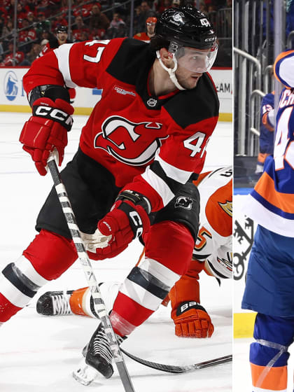 NHL writer Dan Rosen attends Devils Islanders Rangers tripleheader in one day