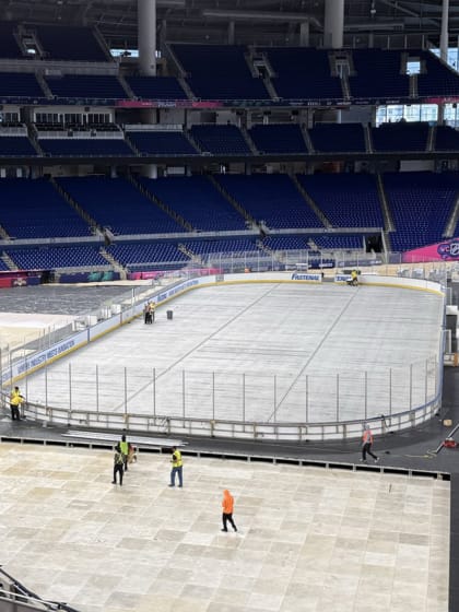Winter Classic rink build underway for Rangers Panthers