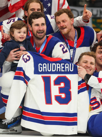 Johnny Gaudreau honored by Team USA after gold medal win at Olympics