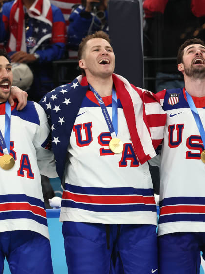 NHL players cheer on teammates at incredible Olympics Milano Cortina 