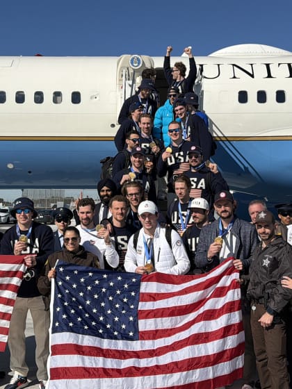 Team USA Olympic gold celebration continues with White House visit